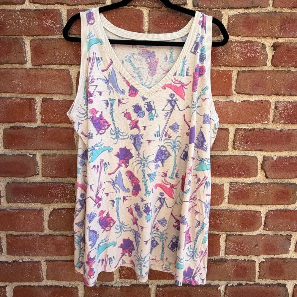 Torrid Disney Nightmare Before Christmas Oogie Tank top Multicolor Sz 2X NEW